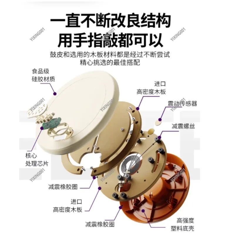 

pro Drum Controller with Big Physical Drum Pad for Rhythm Game Players Enhanced Feedback Performance Music Instrument