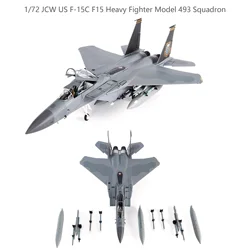 Fine 1/72 JCW US F-15C F15 Heavy Fighter Model 493 Squadron  Alloy Collection Model