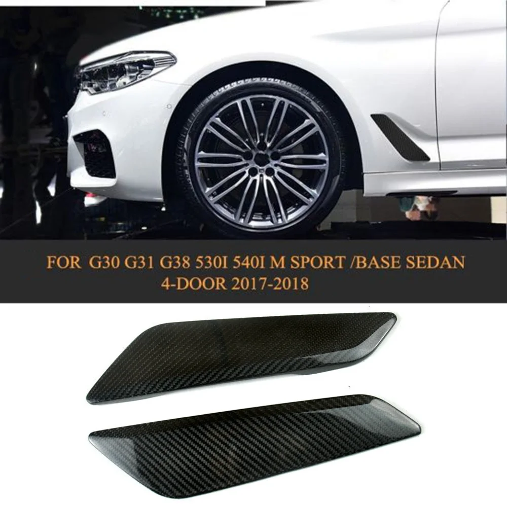 

Углеродное волокно для BMW-5 серии G30 G31 G38 2018-2021, боковая крышка вентиляционного отверстия на крыло, декоративная наклейка