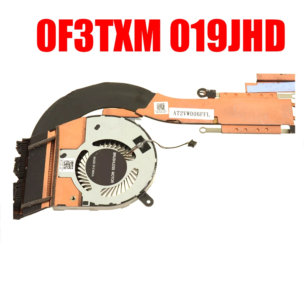 

0F3TXM 019JHD Laptop Heatsink&Fan For DELL For Latitude 5411 F3TXM 19JHD AT2VW006FFL New