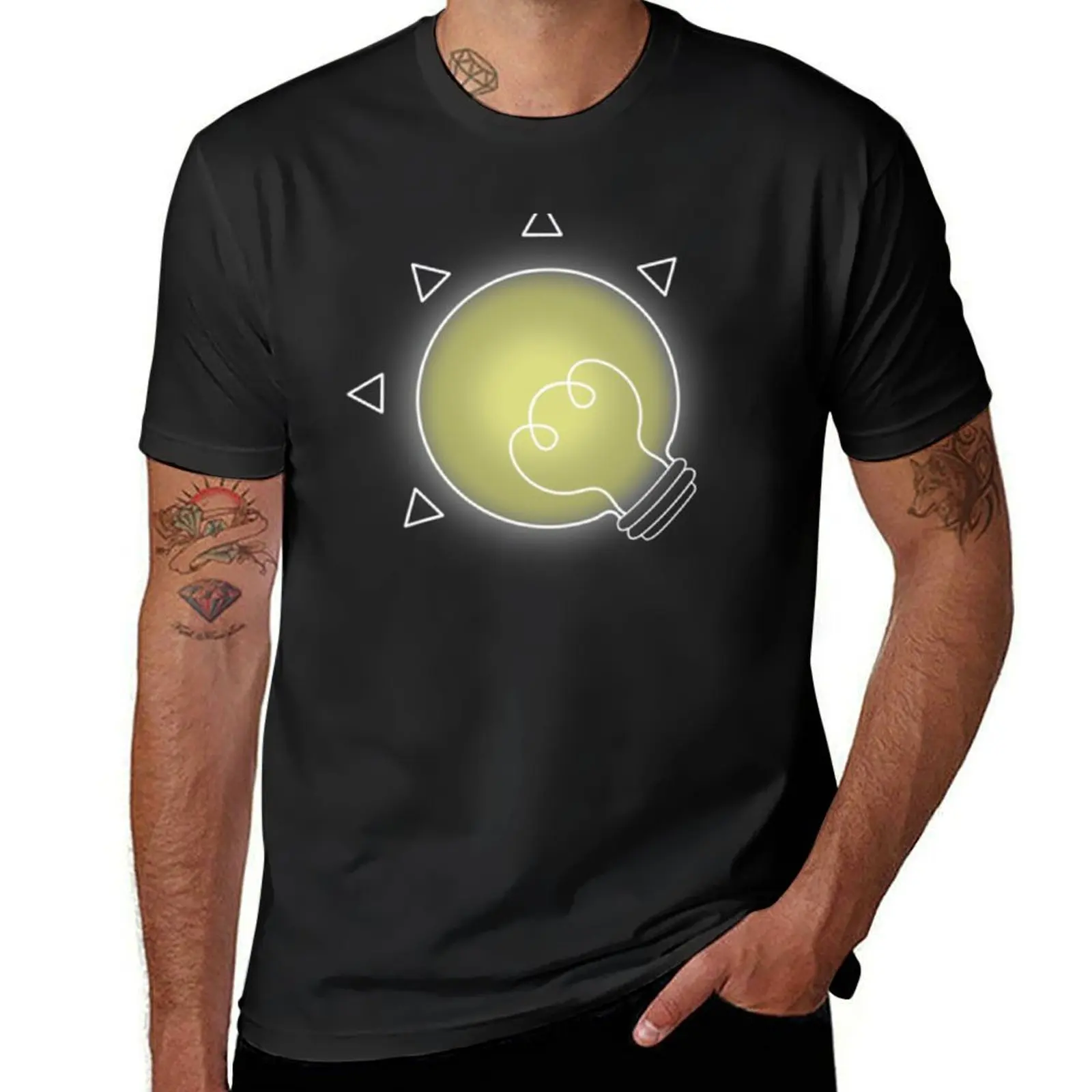 OneShot light bulb T-Shirt funnys blanks t shirt for men