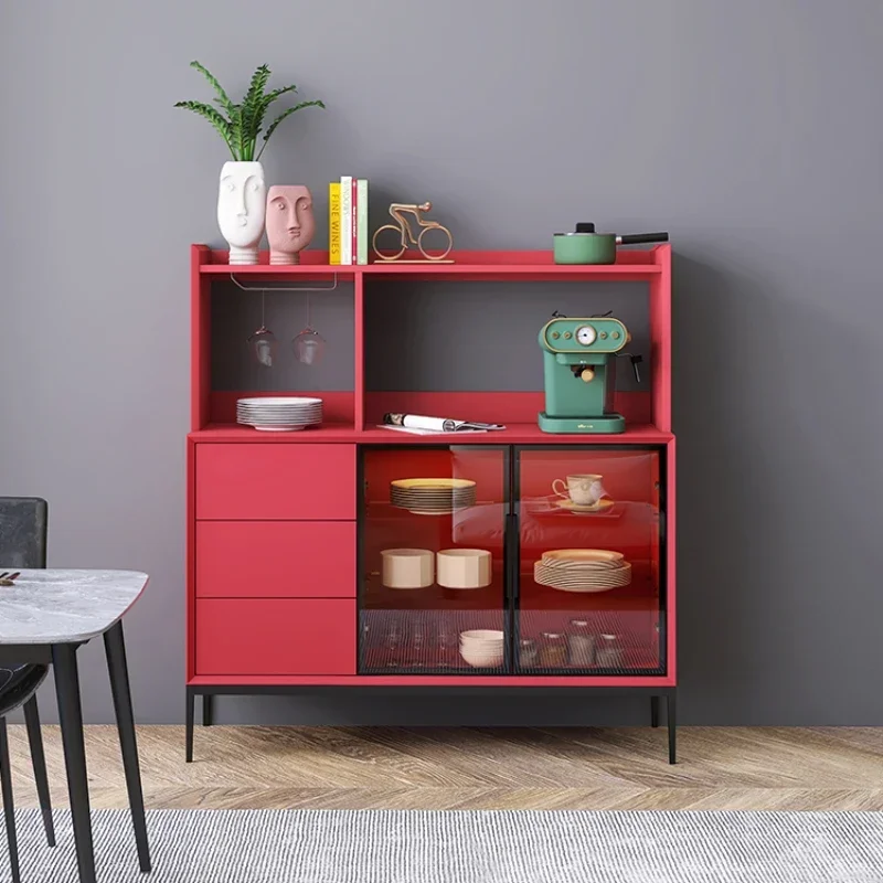 

Sideboard Multi-Functional Wall Tall Wine Cabinet Modern Light Luxury Nordic Storage Cupboard