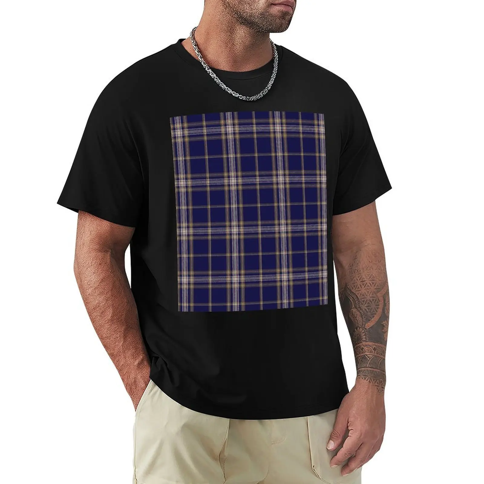 

Clan Baker Tartan Plaid Pattern T-Shirt Casual Graphic Print Tee