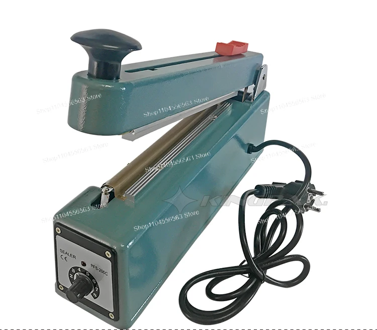 

PFS200D Manual Polyethylene Bag Sealer - with Large Copper Transformer & Cutting Blade