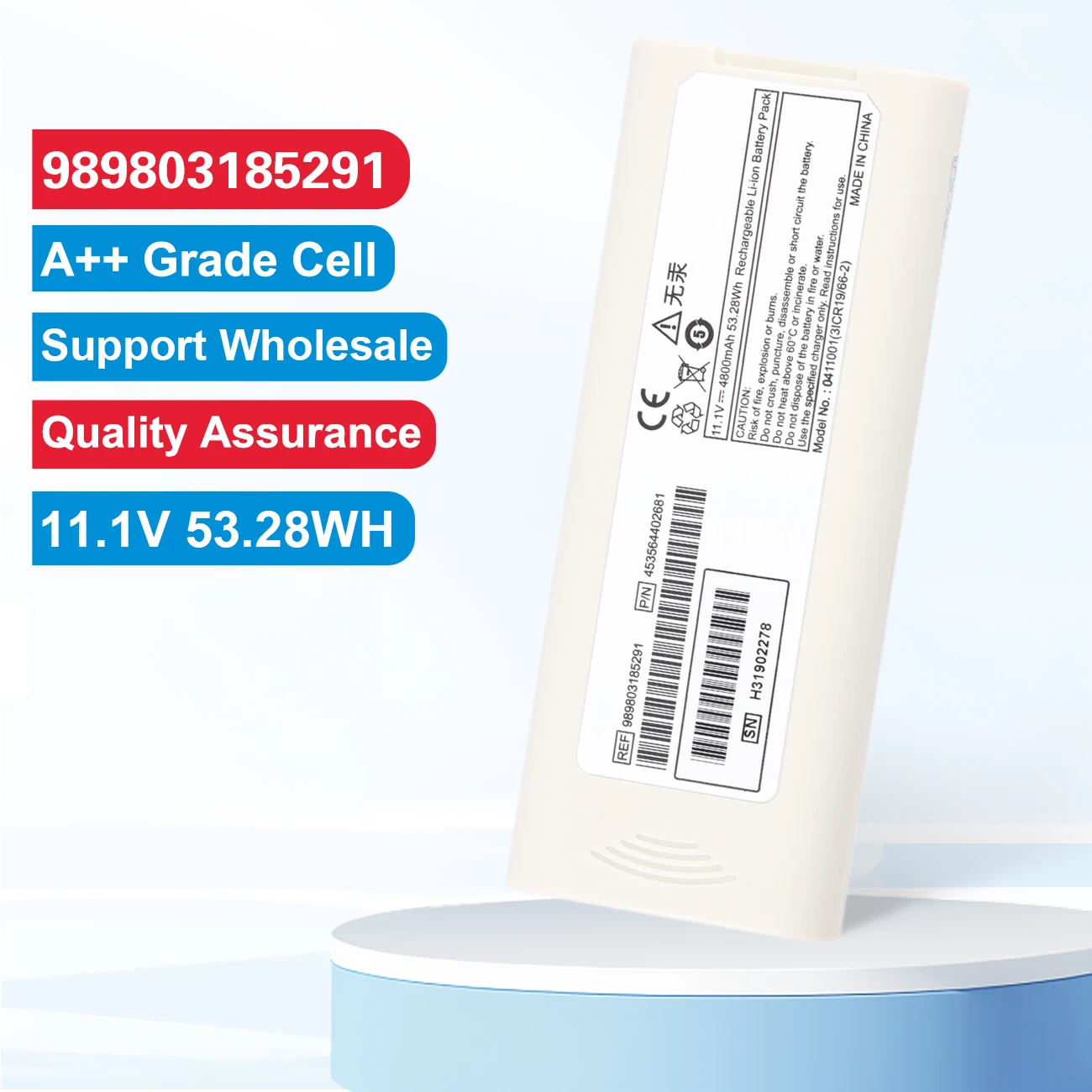 989803185291 453564402681 Rechargeable Battery For Philips PageWriter TC10 TC20 ECG Machine replacement battery