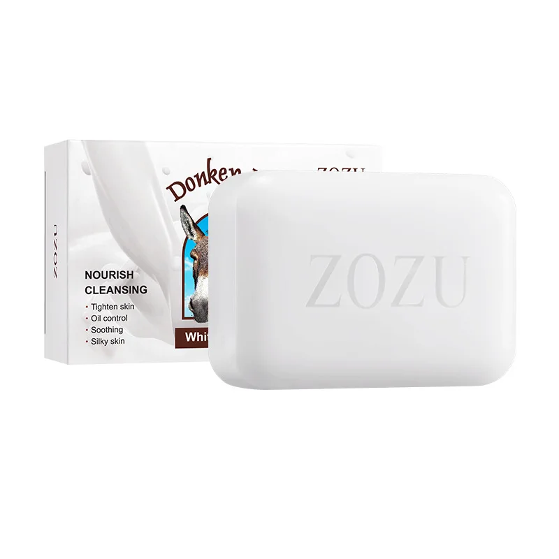 Ezel Melk Whitening Handgemaakte Zeep Gezichtsreinigende Lichaamszeep Hydraterende Olie Controle Verwijder Acne Bad Zeep Huidverzorging 100G