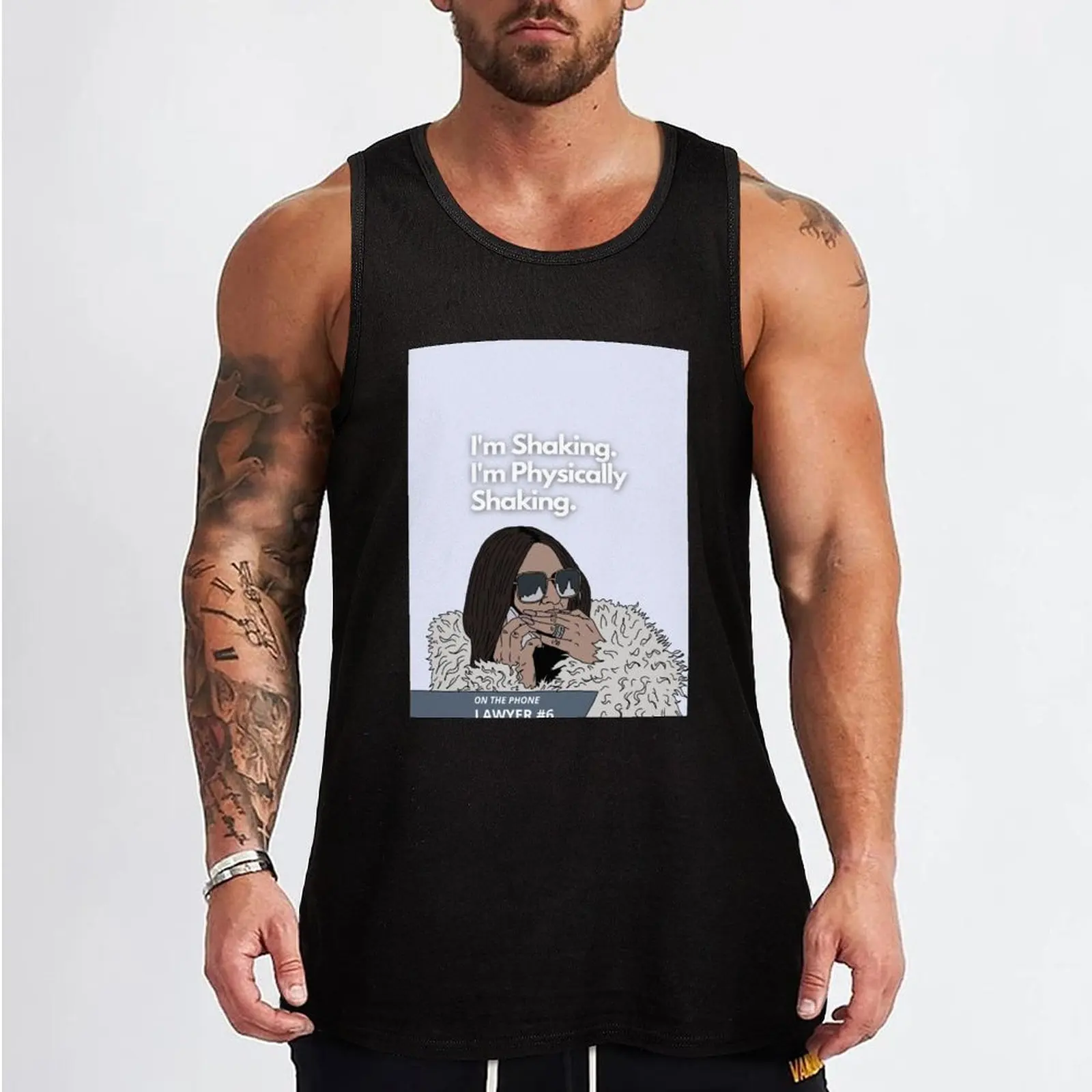 I'm Physically Shaking - Lisa Barlow - Real Housewives of Salt Lake City - RHOSLC Tank Top gym