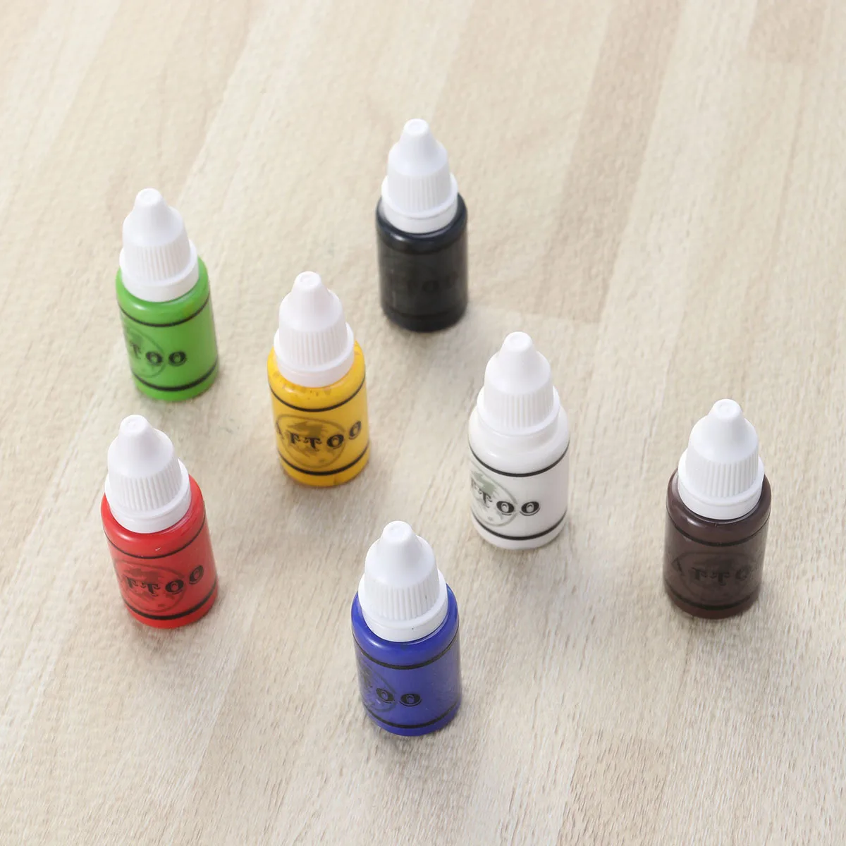 

7Pcs Microblading Pigment Kit 15Ml Each Skin Tone Coloring Fluid High Density for Eyebrow Lip Tattoo Supplies