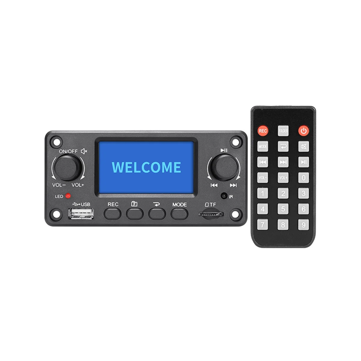 leitor de audio digital com bluetooth e radio fm placa de decodificador de alta qualidade modulo portatil leitor de mp3 tpm118b 01