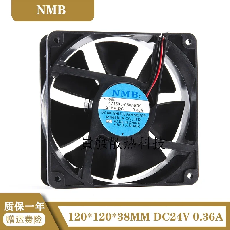 FANUC 시스템 공작 기계용 주파수 변환기 선풍기, 4715KL-05W-B39, NMB 12038 120x120x38mm, DC24V, 0.36A