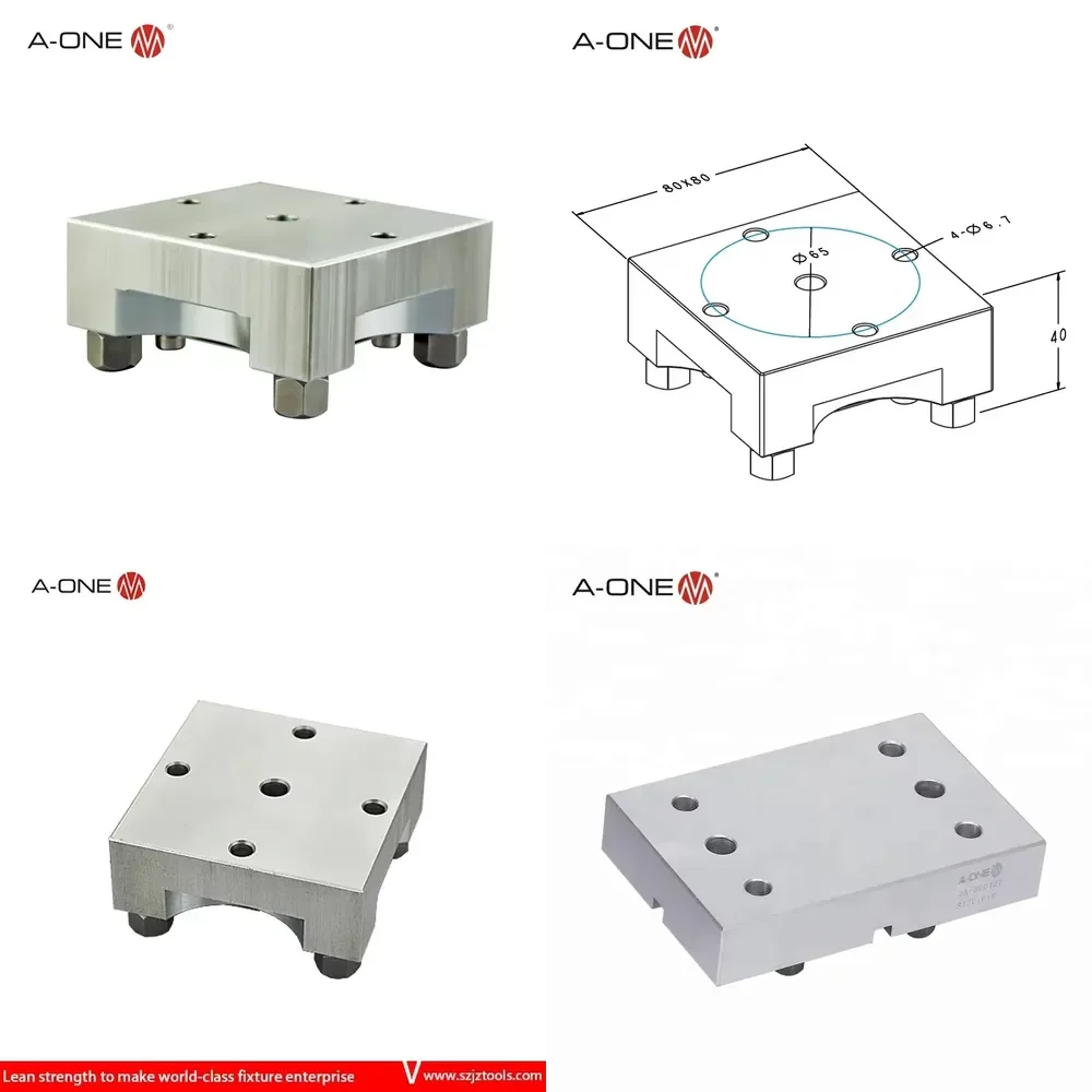 

A-ONE for ER-010627 80*80mm Square Aluminum Electrode Holder for EDM Machining Machine Tools Accessory