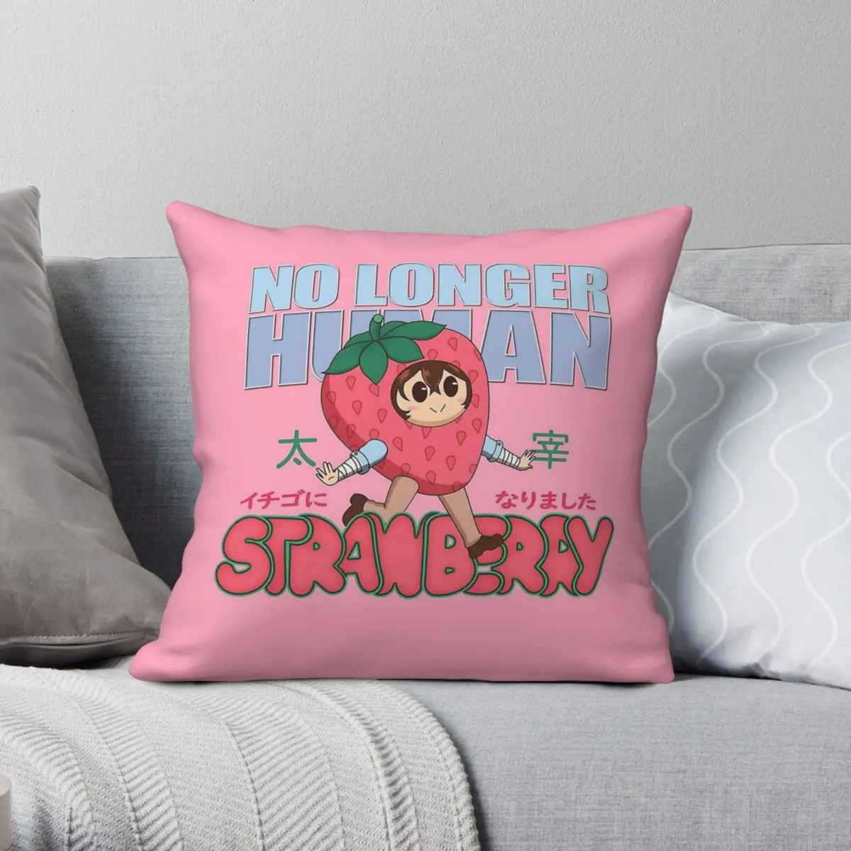 Bungo Stray Dogs No Longer Human Pillowcase Polyester Linen Velvet Creative Zip Decor Pillow Case Room Cushion Cover Wholesale