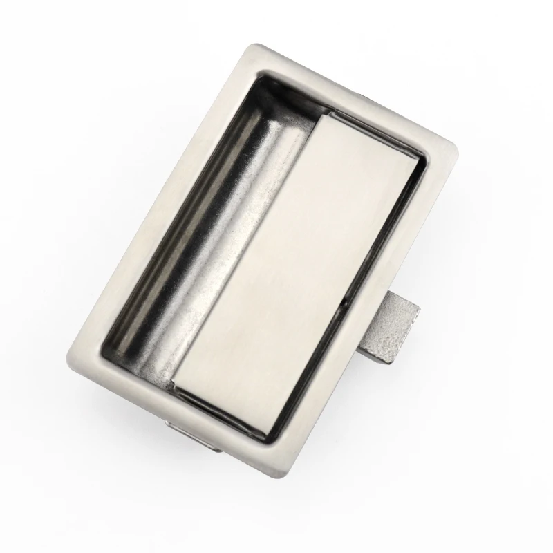 Stainless Steel Flat Box Lock Chassis Electric Cabinet Pull Door Lock Engineering Vehicle Panel Lock M110