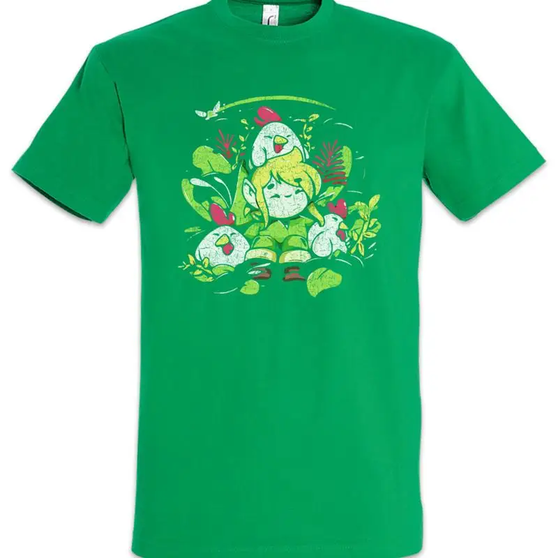 L And Chickens T Shirt Link Fun Gamer PC Gaming Triforce Games Geek Nerd