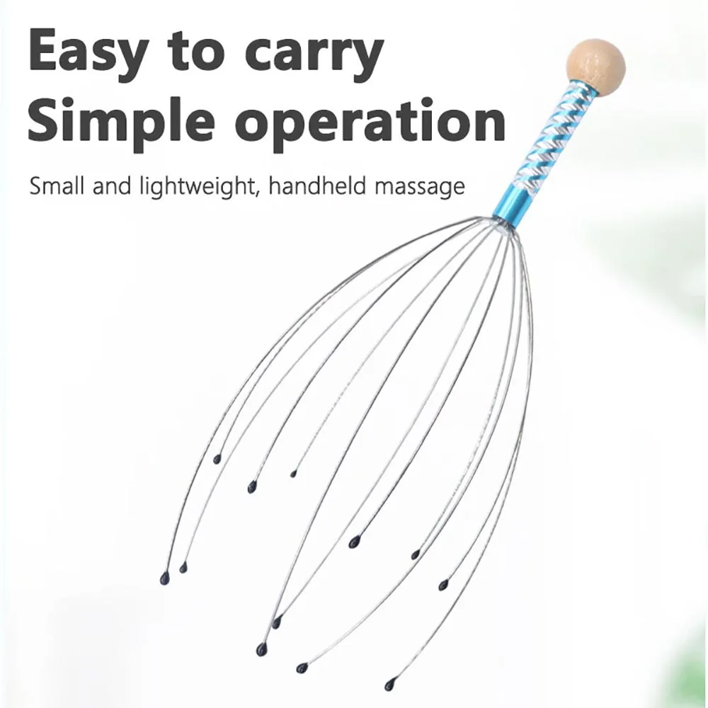 1/2 stücke Zufällige Körper Kopf Massage Gerät Entspannung Octopus Kopfhaut Massage Instrument Scratcher Lindert Spannung Gesundheit Pflege Werkzeuge