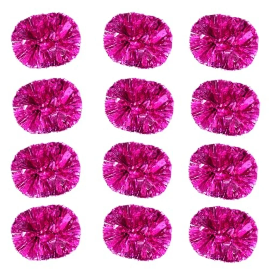 

2 Pack Cheerleading Pom Poms with Baton Handle Rainbow Colorful Cheer Pom Poms for Sports Team Spirit Cheering Adults
