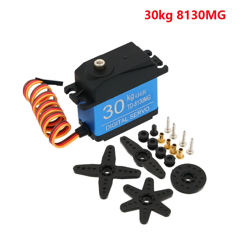 Impermeabile 20KG 25KG 30KG 35KG Servo 180 gradi grande coppia Servo digitale ingranaggi in metallo 25T Servo braccio per RC auto elicottero