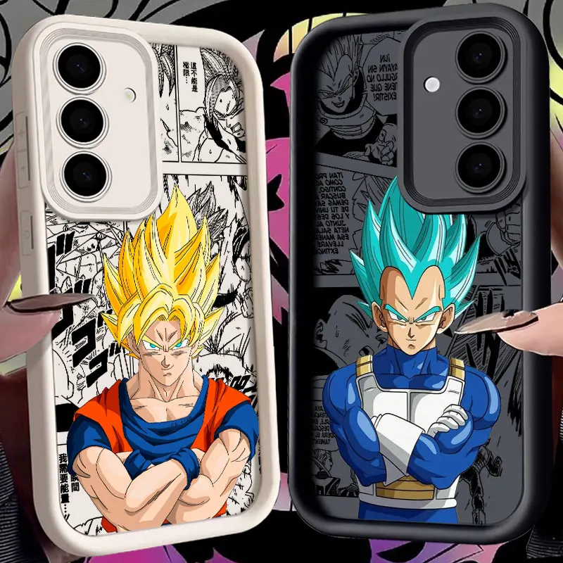 Dragons-Anime-Ball-Gokus Vegetas S24FE Phone Case For Samsung Galaxy S24 S23 S21 S20 Fe S25 Ultra S22 Plus Shockproof Back Cover