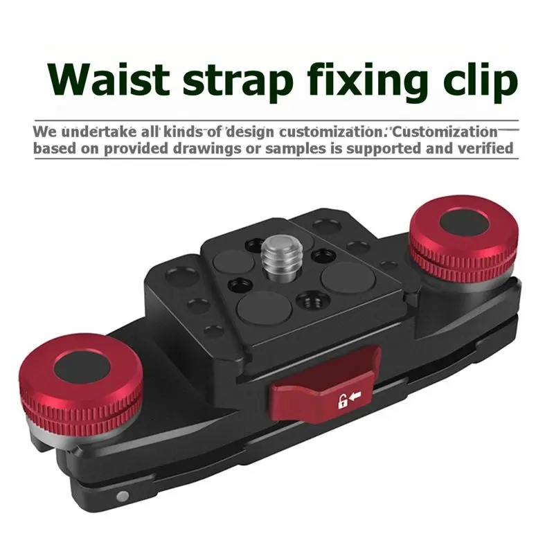 AAAEL-For Gopro OSMO 360 DSLR Compatible Camera Waist Belt Clip Quick Release V Plate Fast Switch Slide Clamp Shoulder Strap Bac