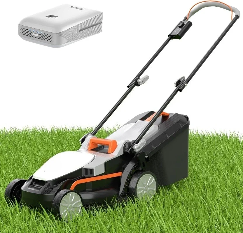 

Беспроводная газонокосилка 13 дюймов, U20 Handy + электрические газонокосилки 20 В для сада, двора и фермы, 5 регулировок по высоте, свет