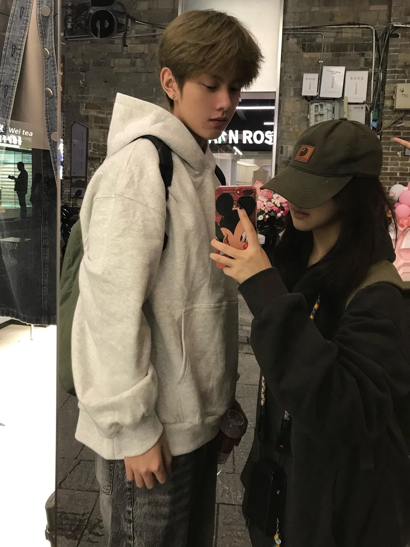 

ay American Heavyweight ort Hoodie ex Loose Couple Outerwear Autumn Faion Brand High Sensation Boxy Long Sve Swe...