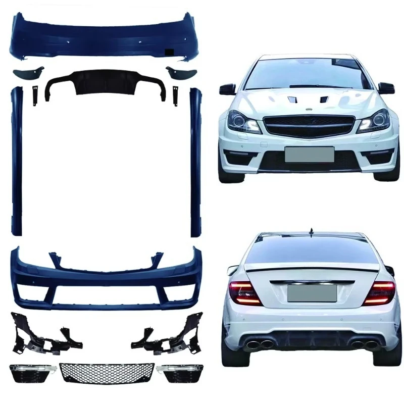 

For C-Class W204 Pre-Facelift 2008-2010 63 Facelift Style Body Kit