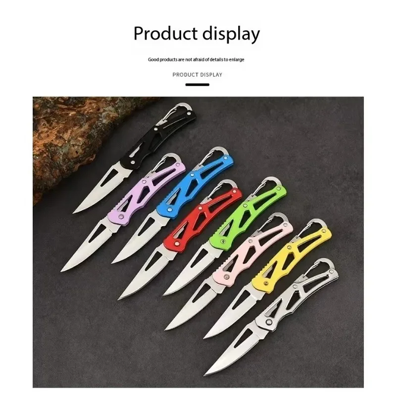 Mini folding portable keyknives, outdoor knives, portable fruit knives, camping tools