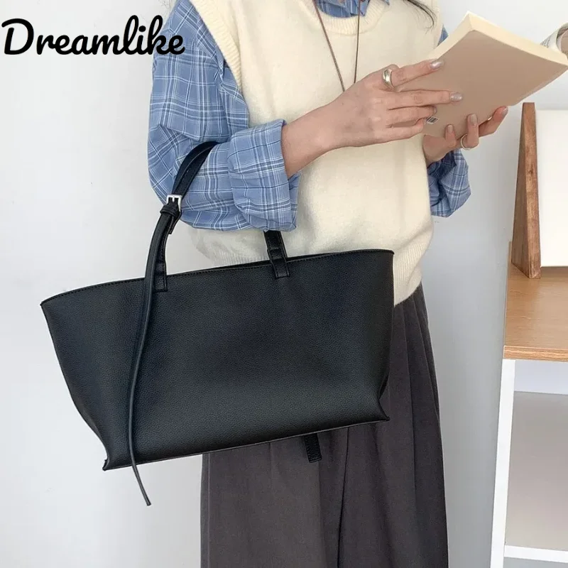 

Casual Soft Leather Tote Women Bag Pu Leather Large Capacity Tote Bags New High Quality Handbags And Versatile Purses