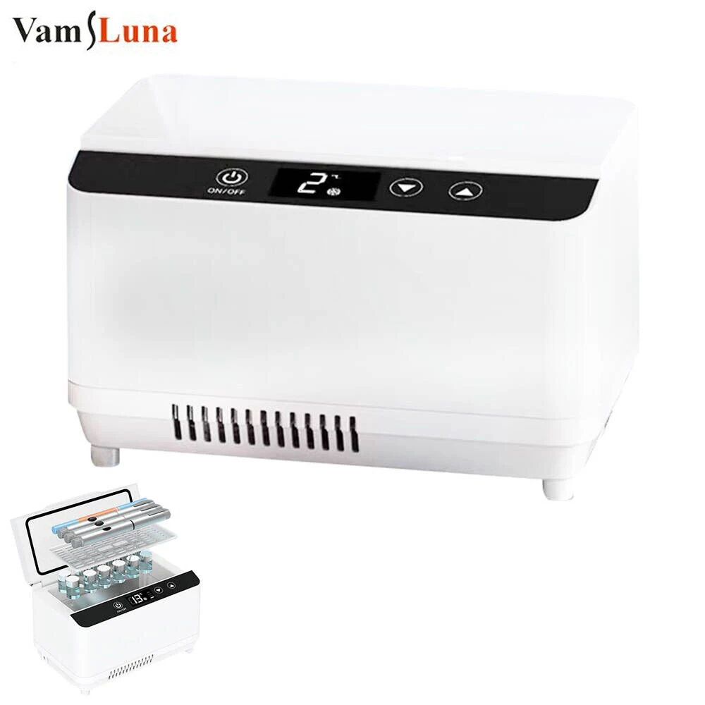 

Double Insulin Medicine Rrefrigeration Box LED touch screen layer super Large Car Capacity Insulin Cooling Box With Carrying Bag