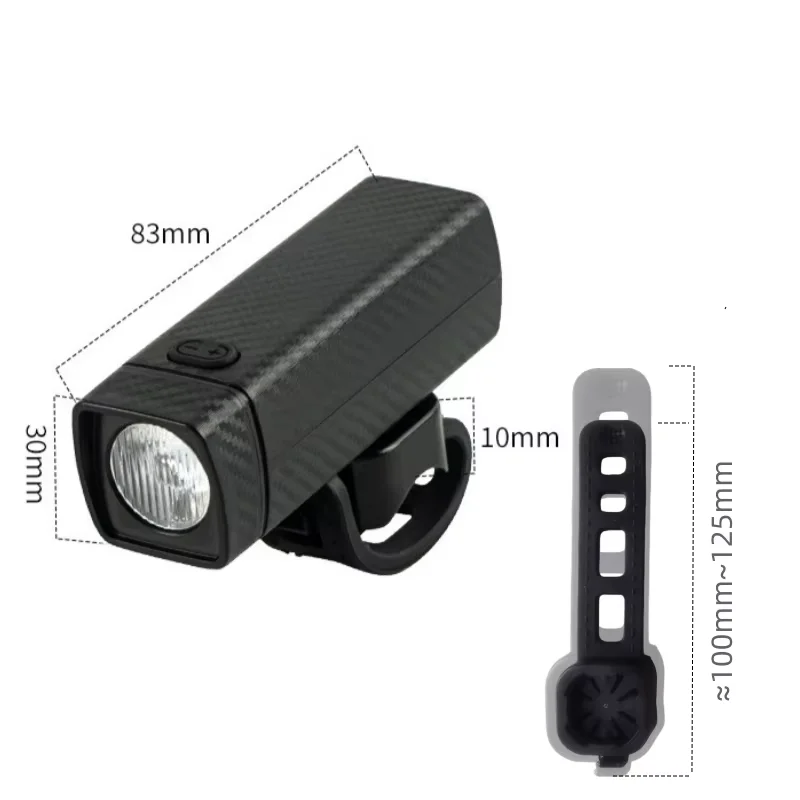 Neue wasserdichte Mountainbike-Frontleuchte, LED-Fahrradscheinwerfer, wiederaufladbare USB-Fahrradlichter für Nachtfahrten – Detail 12