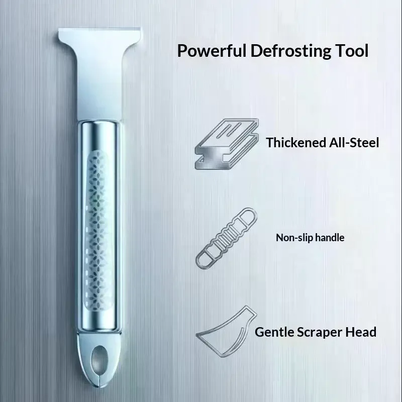 Stainless Steel Freezer Deicers Refrigerator Deicers Ice Scraper Defrost Cleaning Shovel Household Cleaning Gadget Removal Scoo