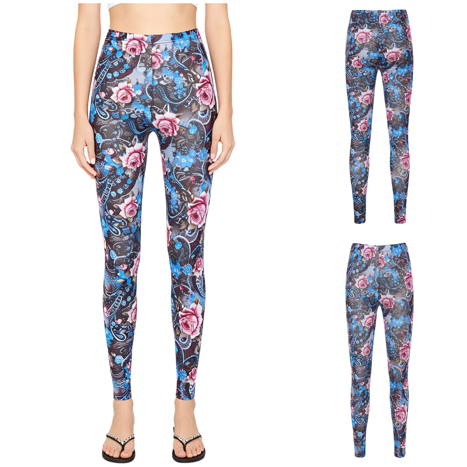 Leggings Women Sexy Sport Gym Training Print High Waist Yoga Pants Fitness Joggings Running Workout Legging Sports Trousers view 3