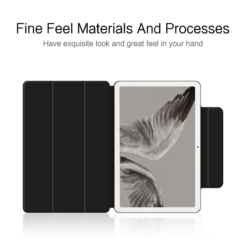 Ajauyu capa inteligente para google pixel tablet 2023 capa 11 "dobra magnética capa de livro de couro pu para google pixel tablet capa de 11 polegadas