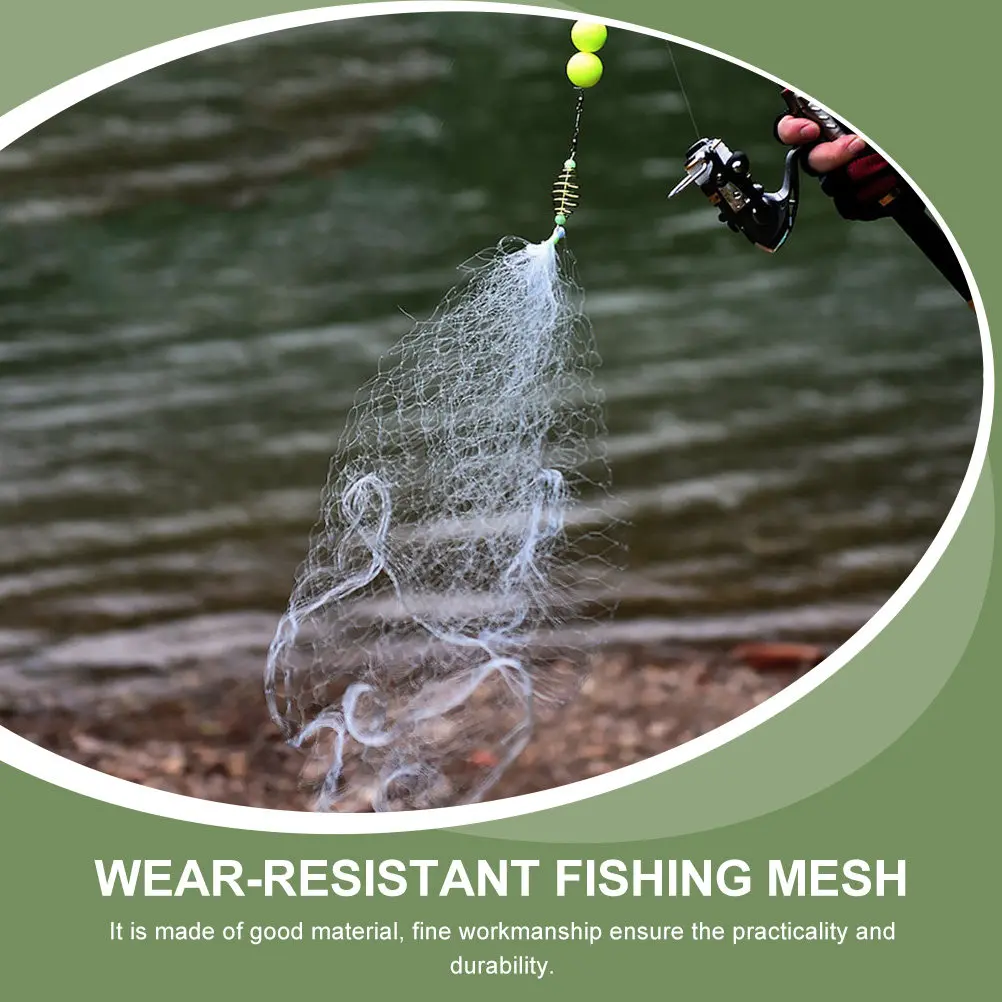 4Pcs High-Durability Nylon Iron Fishing Net Convenient Labor-Saving Fish Trap Waterproof Easy-Clean Portable Fishing Mesh Tool