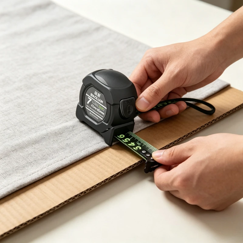 Baolian High Precision Fluorescent Tape Measure Thickened Anti Drop Shell Self Locking Steel Tape Measure Measuring Tools