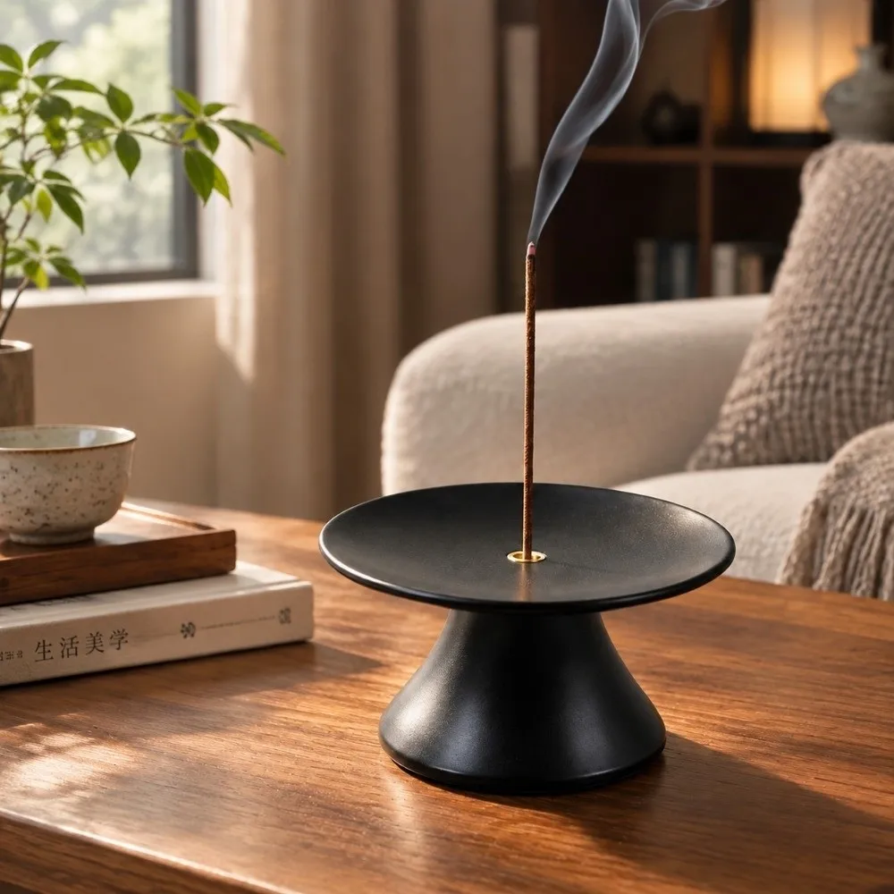 One-Touch Automatic Zen Incense Burner Holder Can Pop Up Pressing Incense Stick Holder Incense Plate Classic
