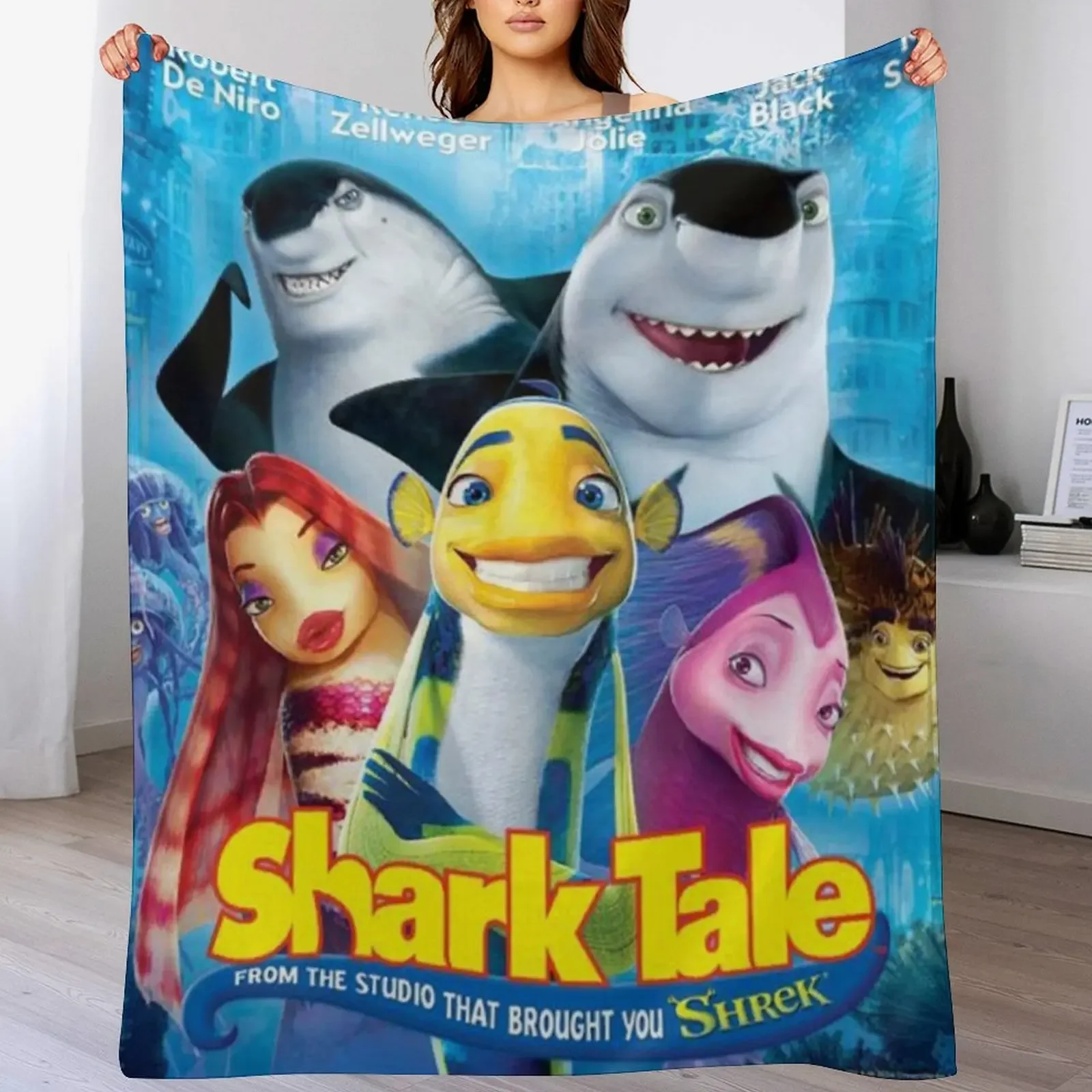 

Shark Tale Throw Blanket warm winter Blankets For Bed Quilt Extra Large Throw Blankets