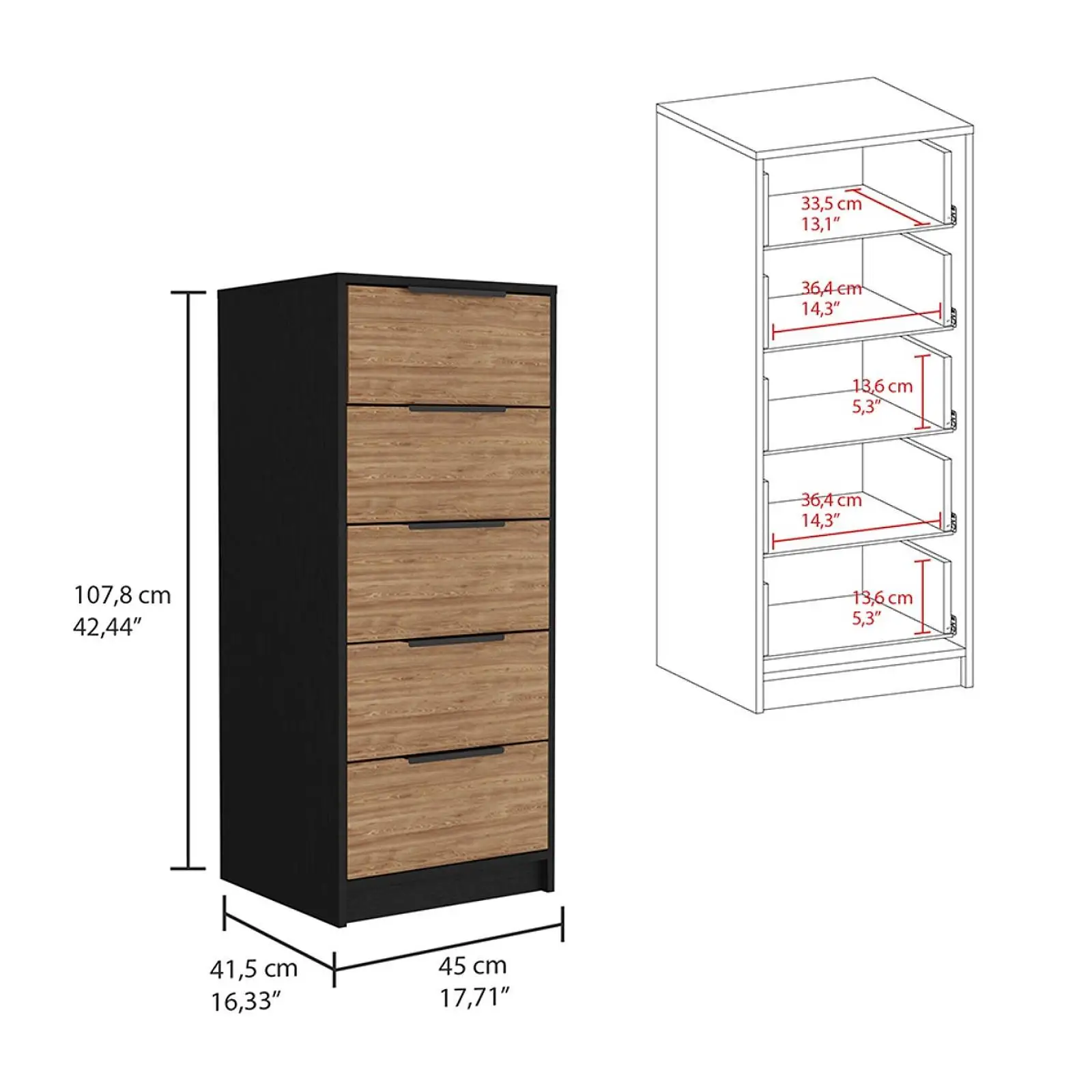 Drawers Dresser Convenient Modern Practical Home Decoration for Bedroom Home