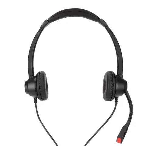 RJ9 Telephone Headset Noise Cancelling Mute Function Corded Business Headphone with Mic Volume Adjustment for VOIP Phone