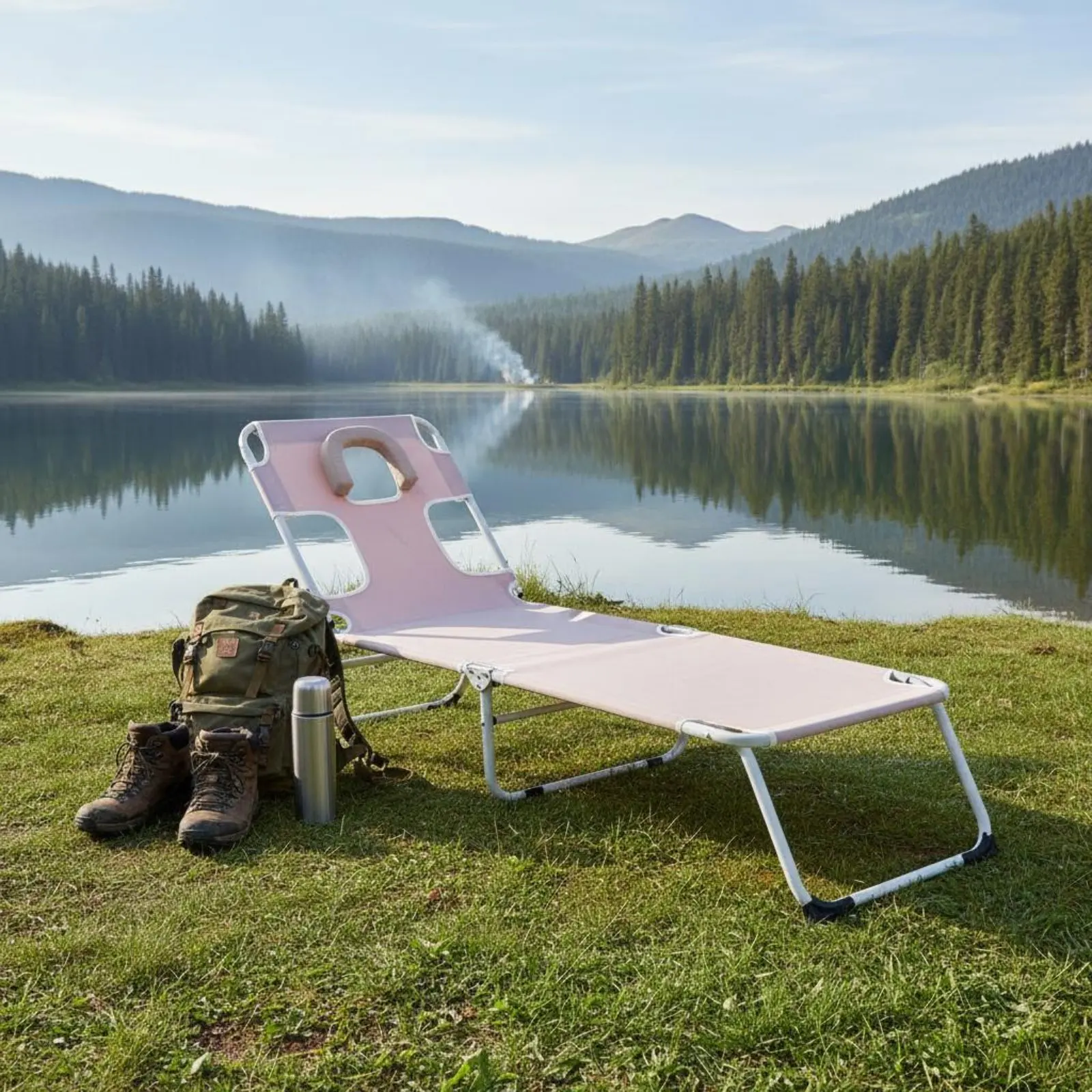 ポータブル日光浴用コット、取り外し可能な枕付き折りたたみビーチラウンジャー、折りたたみ式寝椅子、ビーチゴー者向け通気性素材