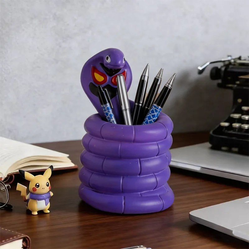 Novelty 3D Cartoon Cobra Snake Pen Holder Animal Shaped Desk Organizer Pencil Cup for Office Stationery Desk Home Decor Gift