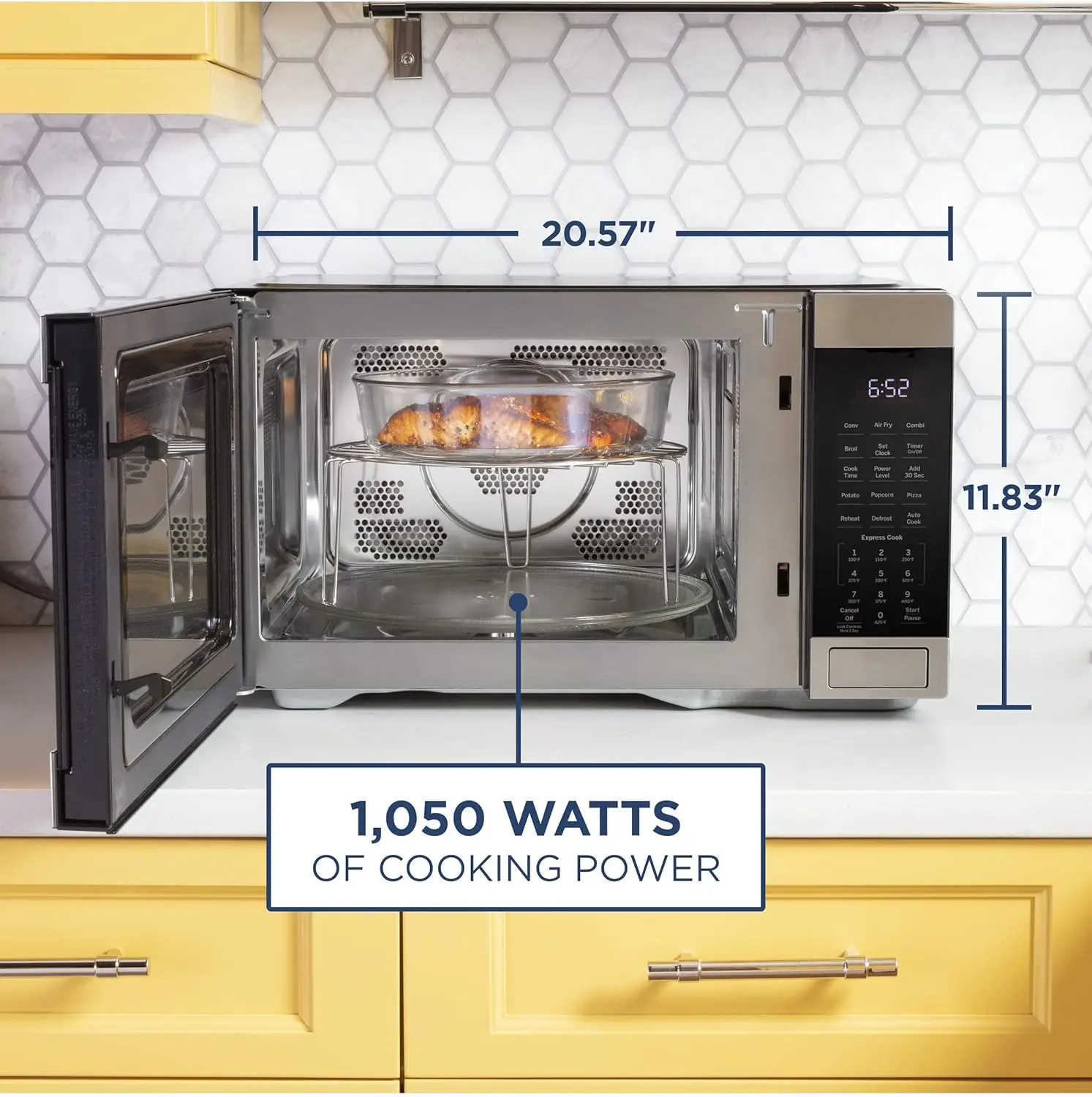 3-in-1-Mikrowellenofen mit Luft fritte use, Broiler und Konvektion modus 1,0 Kubikfuß, Watt Küchen utensilien