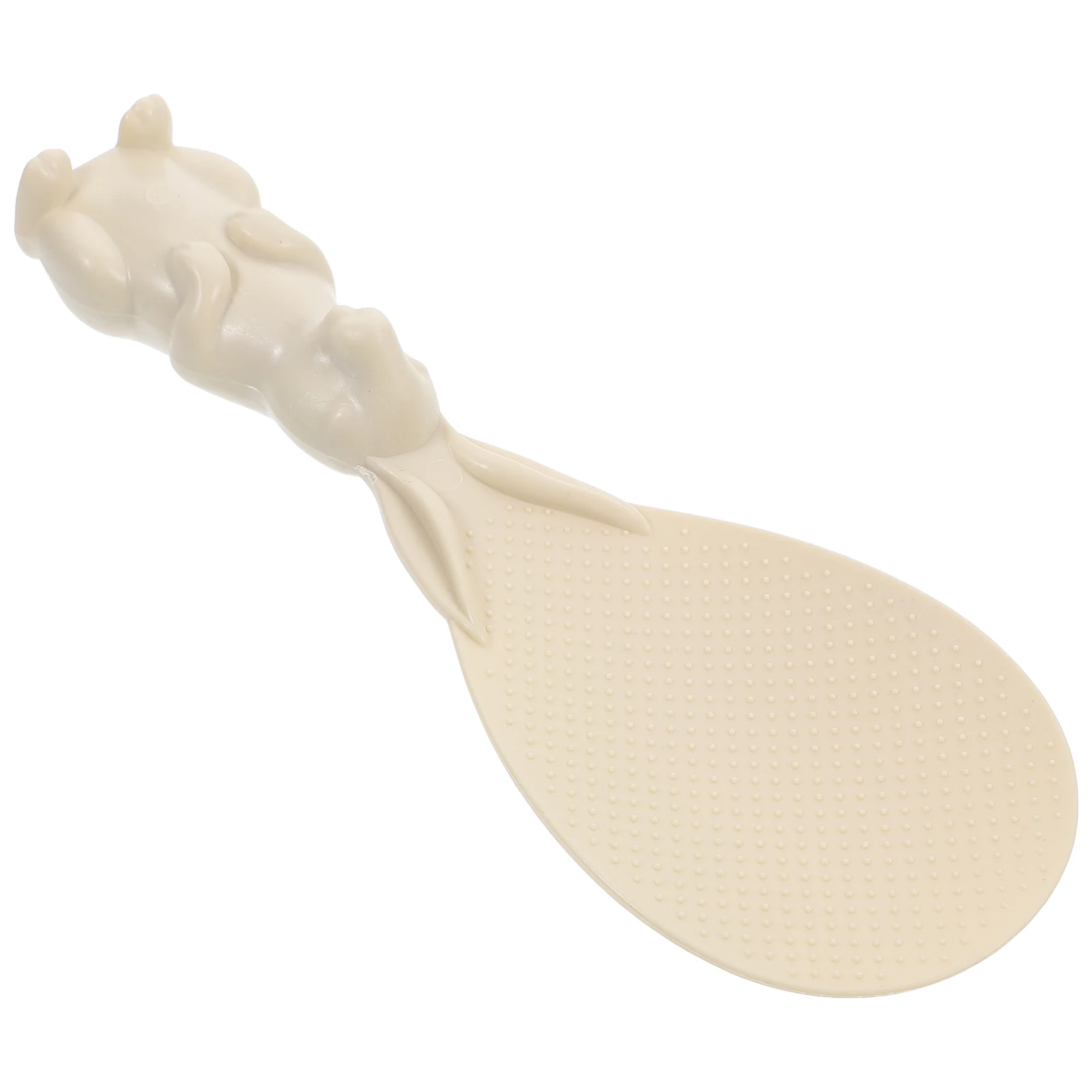 

1pc Vertical Rice Food Grade PP Standing Design Cartoon Shape Standing Rice Spoon Lightweight Kitchen Tool Plastic Meal Scooper