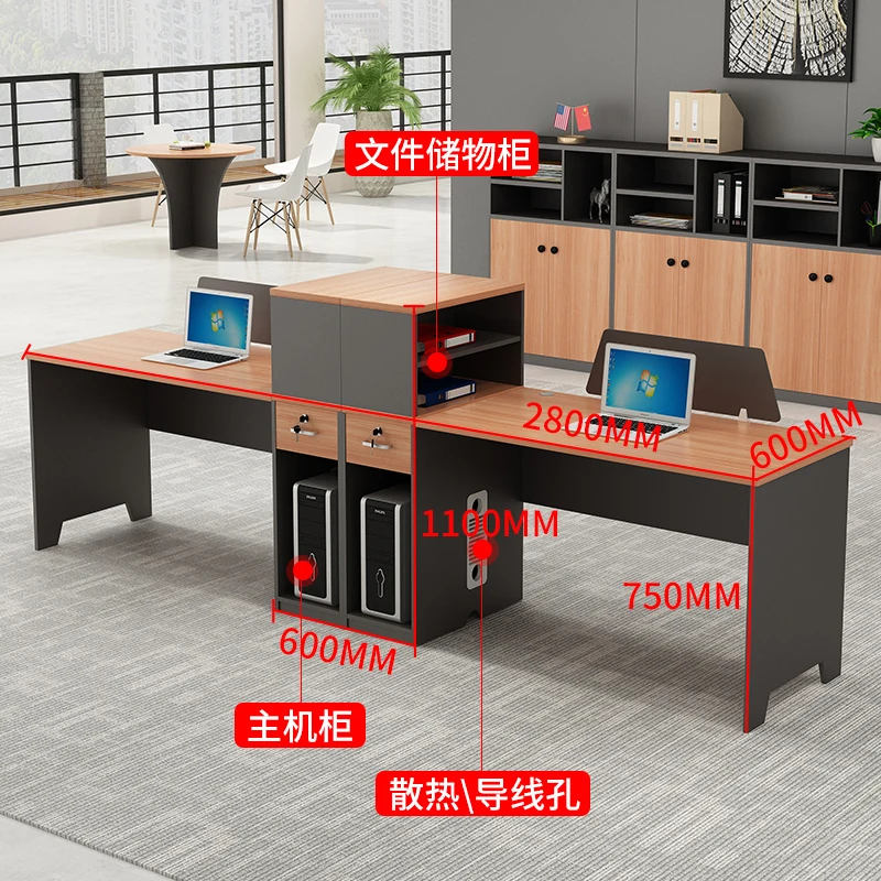 Office desk and chair combination screen partition screen, office desk staff 4/6 people, employee card seat 3 people, finance