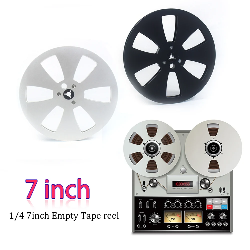 6 Hole 7 Inch Recording Tape Reel Bending/Wear-Resistance Disc Open Roll Cassette Aluminum Reel Tape For Studer ReVox/TEAC/BASF