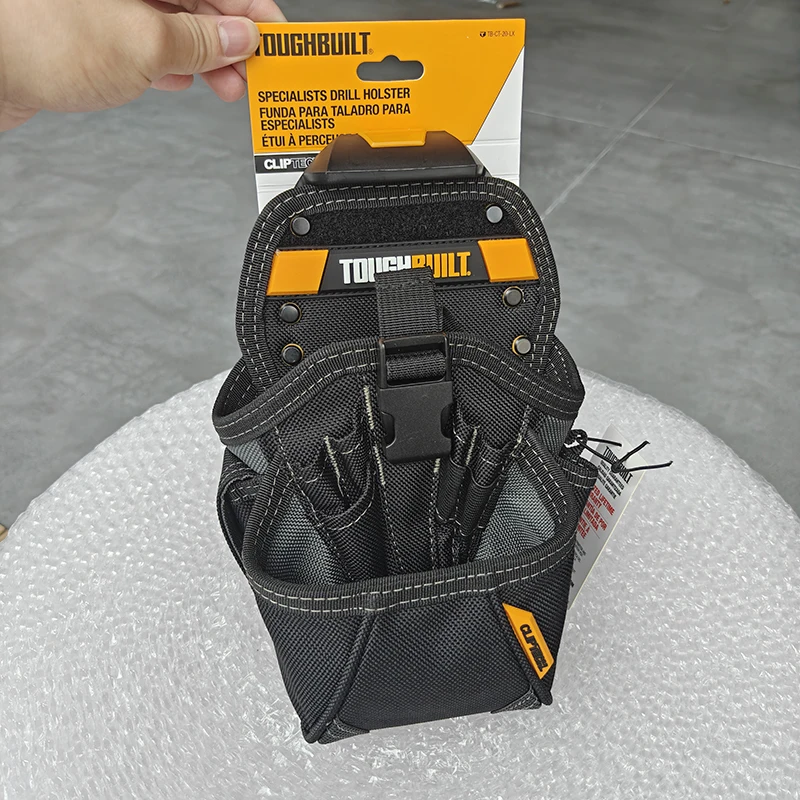 ToughBuilt TB-CT-20-LX ClipTech Drill Holster, Adjustable Secure Impact Driver Tool Belt Pouch Holder