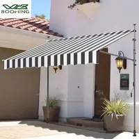 Awning No Need for Punching Folding Telescopic Canopy Outdoor Garden Balcony Roof Sunshade pergola