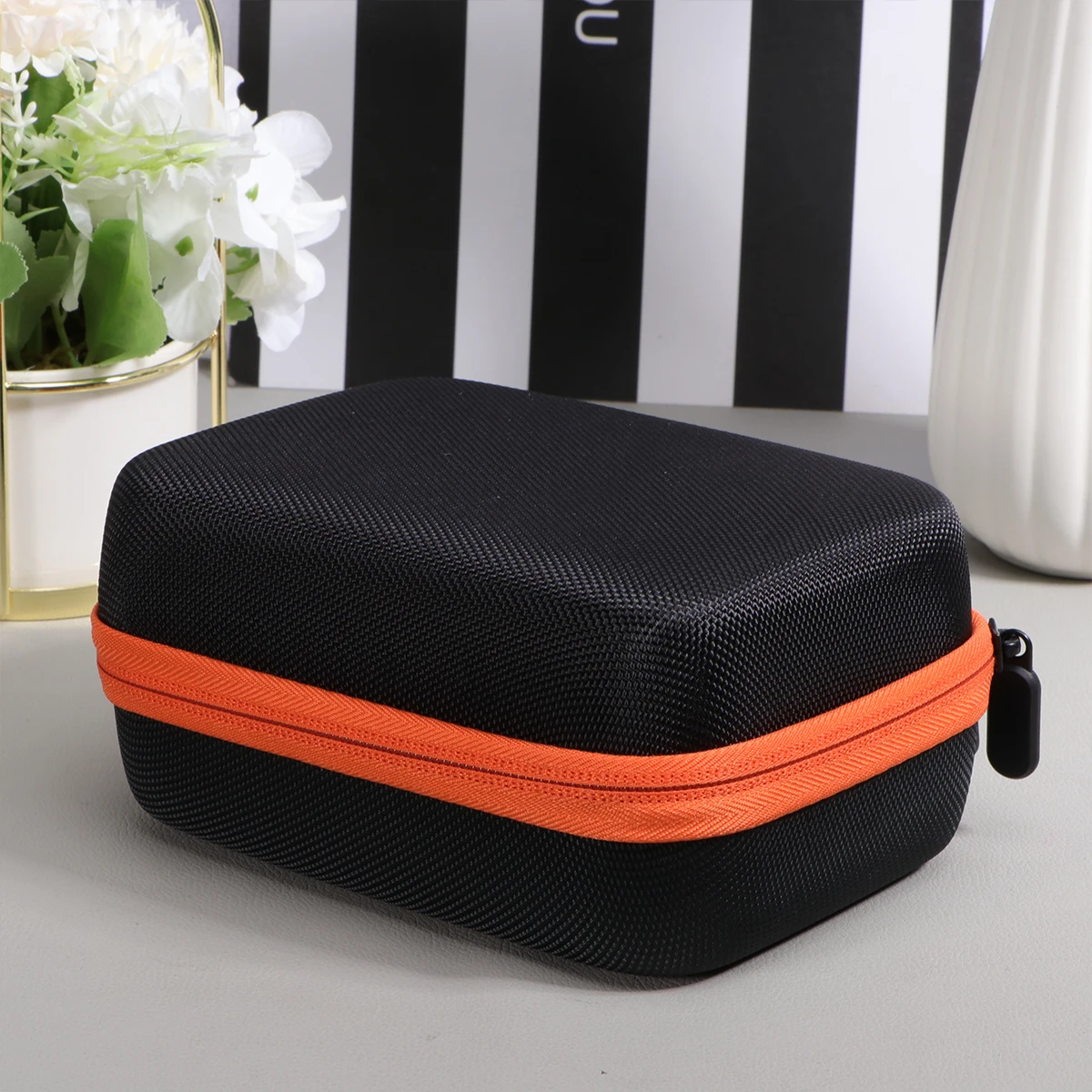 

1pc Essential Oils Storage Bag Dropper Bottle Carrier Case Travel Orange Aromatherapy Roller Box EVA Material Hard Shell