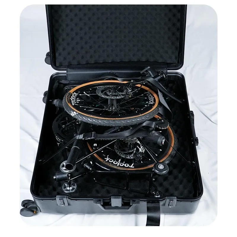 

Small cloth folding car loading box, bicycle hard shell luggage check box, folding car tie rod pulley storage box
