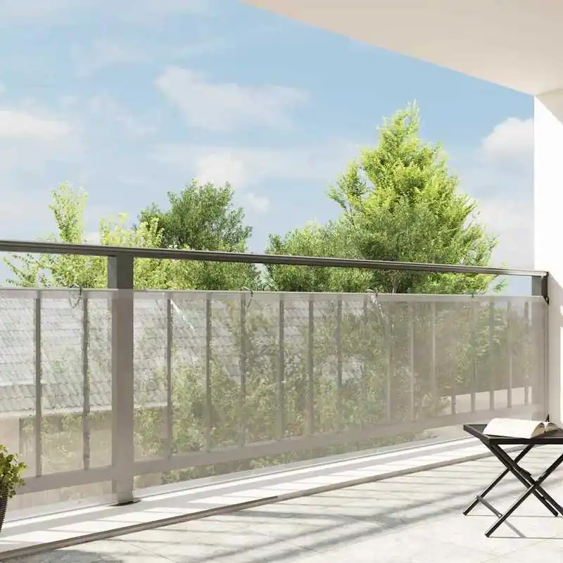 Telo in Polietilene Trasparente con Occhielli, 1x8m, Resistente, Facile da Pulire